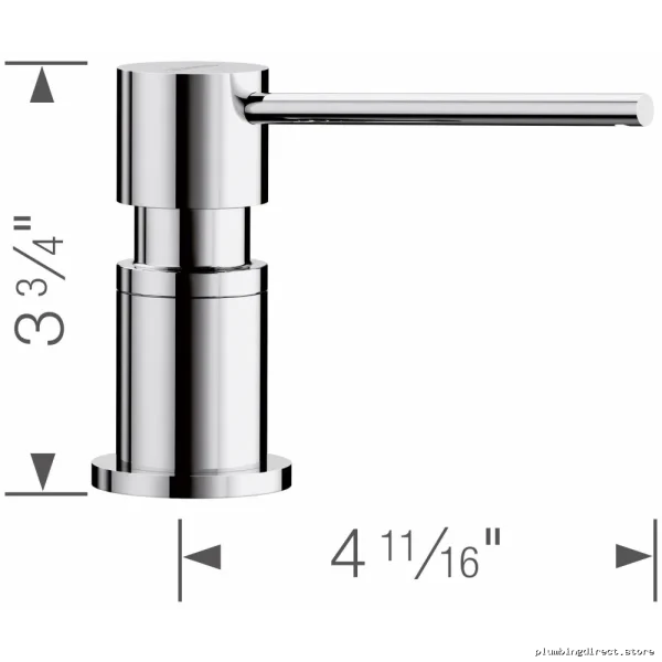 Blanco Chrome Lato Soap Dispenser - Modern Kitchen Sink Accessory