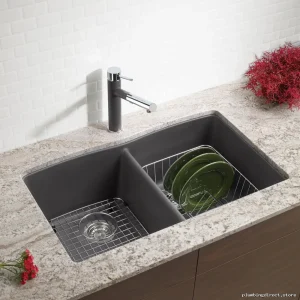 Blanco Cinder 401402 Undermount Sink - Double Bowl Diamond Silgranit Design