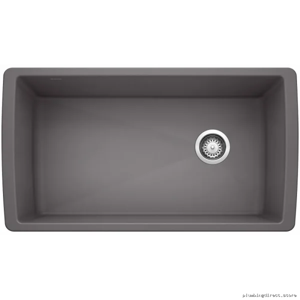 Blanco Cinder Silgranit Undermount Kitchen Sink – Modern U-Shaped Diamond Design - Image 2