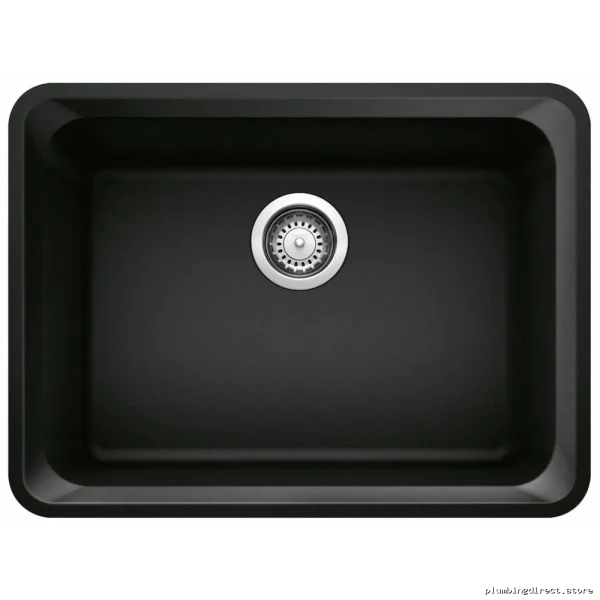 Blanco Coal Black Undermount Silgranit Kitchen Sink - Vision U 1 Bowl