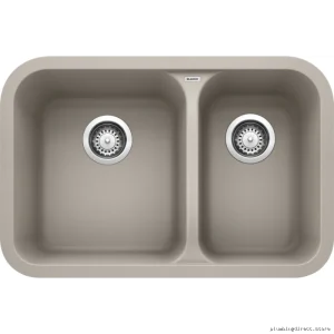 Concrete Gray Undermount Silgranit Sink - 1.5 Bowl Blanco 402288