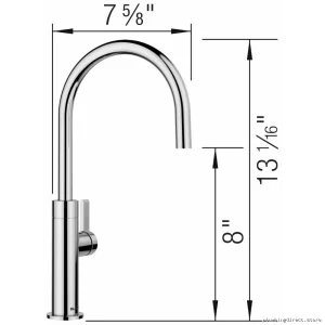 Blanco Culina II Chrome Beverage Faucet - Kitchen Drinking Water Tap