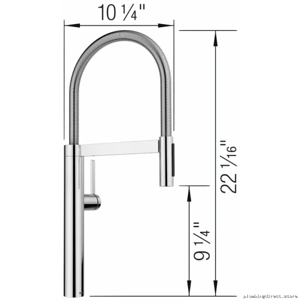 Blanco Culina II Chrome Pull-Down Spray Kitchen Faucet with Spring - Image 3