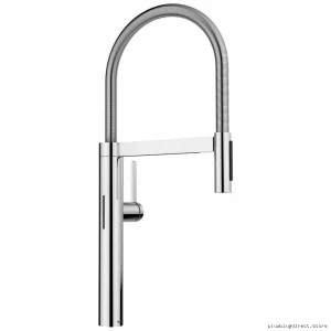 Blanco Culina II Chrome Kitchen Faucet with Pull Down Spray Sensor