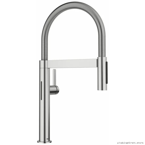 Blanco Culina II Mini Sensor Kitchen Faucet with Pull-Down Spray & PVD Steel
