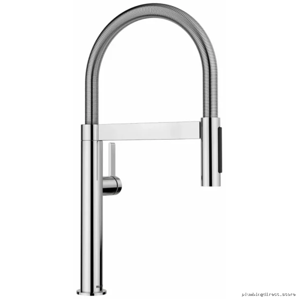 Blanco Culina II Compact Pull-Down Kitchen Faucet with Spray - Chrome Finish