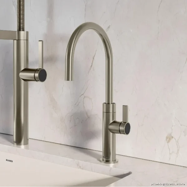 Blanco Culina II Drinking Water Faucet with PVD Satin Platinum Finish - Stainless Steel Kitchen Fixture - Image 2