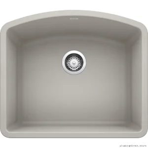 Blanco Diamond U Concrete Gray Silgranit Kitchen Sink