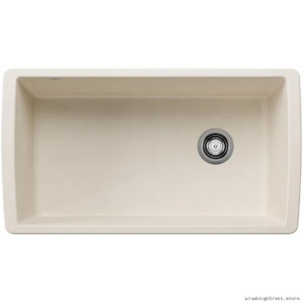 Blanco Soft White Silgranit Undermount Sink - Diamond U Super Single 402866