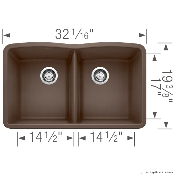 Blanco Double Bowl Undermount Silgranit Sink - Diamond U 2 Bowl Kitchen Model - Image 3