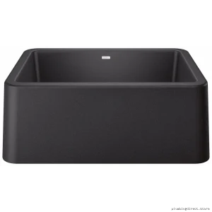 Farmhouse Apron Front Sink in Durable Silgrani – Anthracite Grey | Blanco