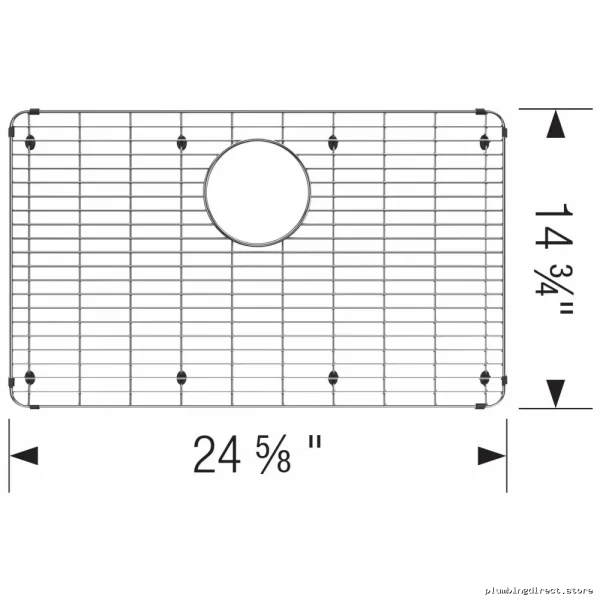Blanco Formera U 28 Large Sink Grid Stainless Steel Drain Rack 237141 - Image 2
