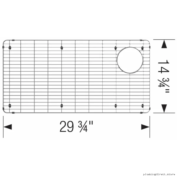 Blanco Formera U Super Single Sink Stainless Steel Protective Grid 402248 - Image 2