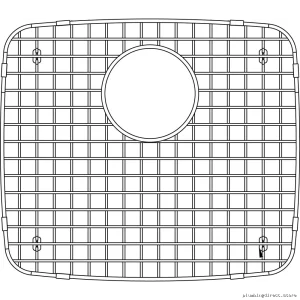 Blanco Stainless Steel Sink Grid for Horizon Series 406408