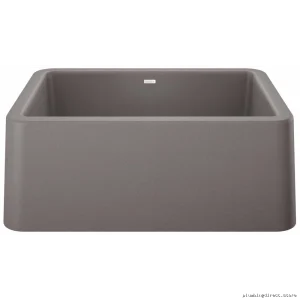 Blanco Ikon 27 Metallic Gray Apron Front Sink - Durable Silgranit 402237