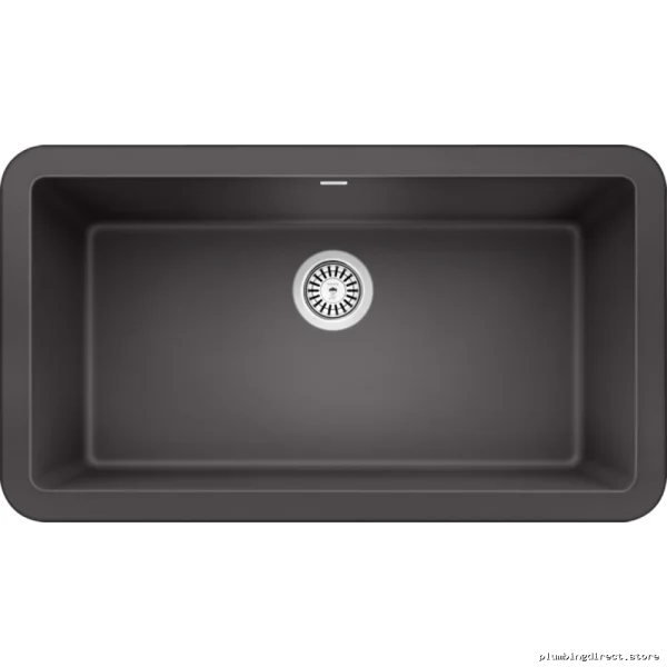 Ikon 33 Silgranit Apron Front Sink in Blanco