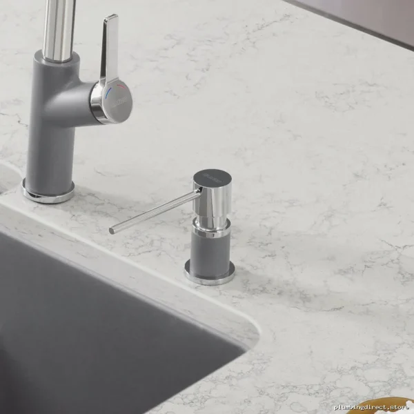 Blanco LATO Soap Dispenser – Sleek Chrome/Matte Black Finish for Contemporary Bathrooms - Image 4