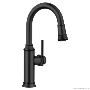 Blanco Matte Black Pulldown Spray Faucet for Bar & Prep Sinks 443025