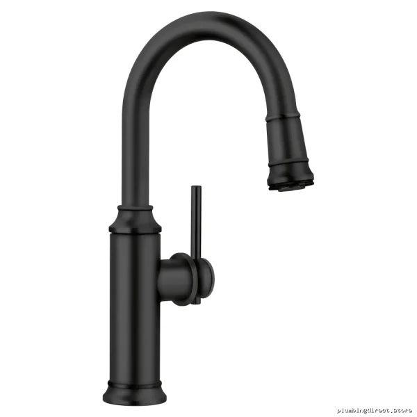 Blanco Matte Black Pulldown Spray Faucet for Bar & Prep Sinks 443025