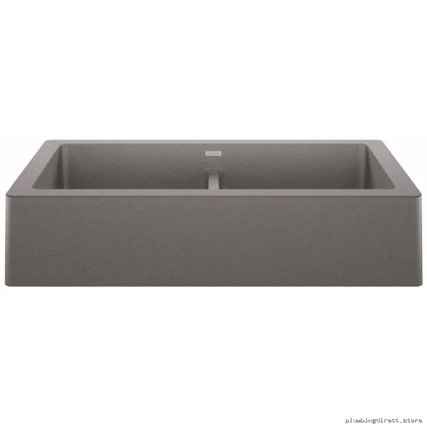 Vintera 33 Two-Bowl Apron Front Sink in Metallic Gray (402592) by Blanco - Image 3