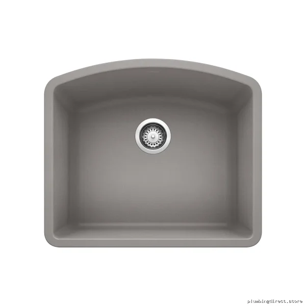 Blanco Metallic Gray Silgranit Undermount Sink - Diamond U 1 Bowl Design 401658