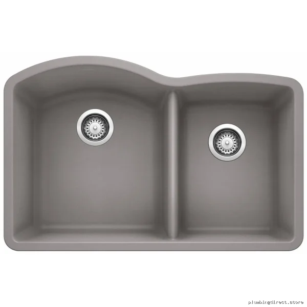 Blanco Metallic Gray Silgranit Undermount Sink - Diamond U 1.75 Bowl 401660 - Image 2