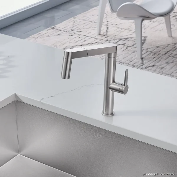 Blanco Panara SS Kitchen Faucet With Pull Out Sprayer - Image 3