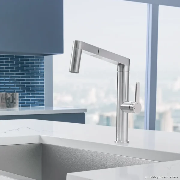 Blanco Panara SS Kitchen Faucet With Pull Out Sprayer - Image 4