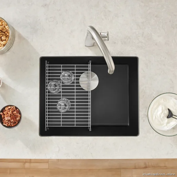 Undermount Silgranit Sink - Coal Black 1-Bowl Precis U Series (402658) Blanco - Image 4