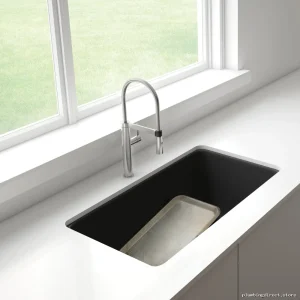 Blanco Precis U Undermount Sink with Low Divide Design - Anthracite Silgranit | 1.75 Bowl
