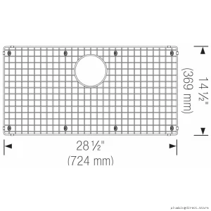 Blanco Premium Sink Grid 402125 - Stainless Steel