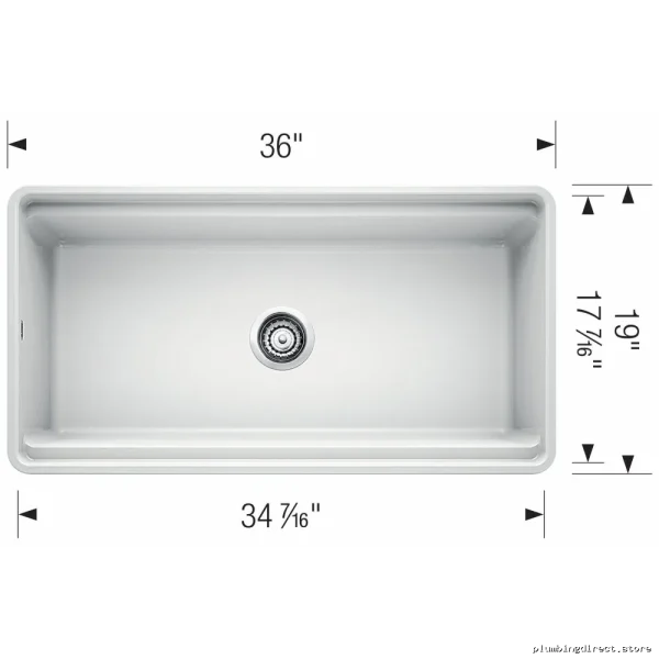 Blanco 401808 Profina Farmhouse Fireclay Sink in White Ceramic Finish