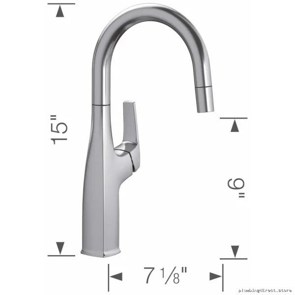 Blanco Stainless Steel Pull-Down Kitchen Bar Sink Faucet