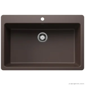Blanco Silgranit Dual Mount Kitchen Sink - 33 Inch Single Bowl Café Model