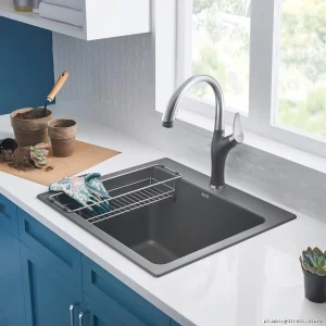 Blanco Silgranit Laundry Sink - Dual Mount 1 Bowl in Cinder Gray
