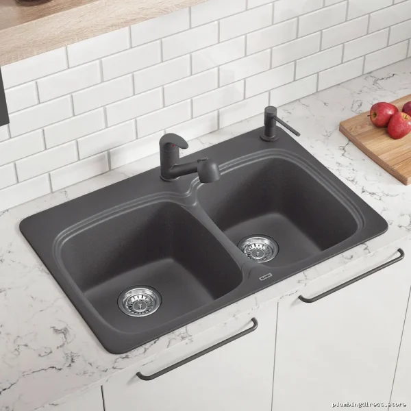 Blanco Silgranit Kitchen Sink - Vienna Cinder 1.75 Bowl - Image 2