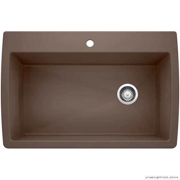 Silgranit Drop-In Kitchen Sink Single Bowl High-Quality Stainless Steel - Cafe 400369 Blanco