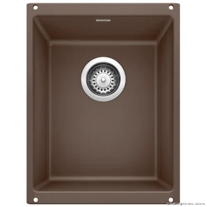Precis Undermount U .75 Silgranit Bowl Sink in Blanco - Cafe 400882