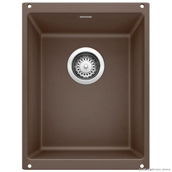 Precis Undermount U .75 Silgranit Bowl Sink in Blanco - Cafe 400882