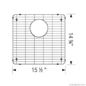 Blanco Sink Grid for Formera U 1 3/4 Large Bowl - Stainless Steel 402251