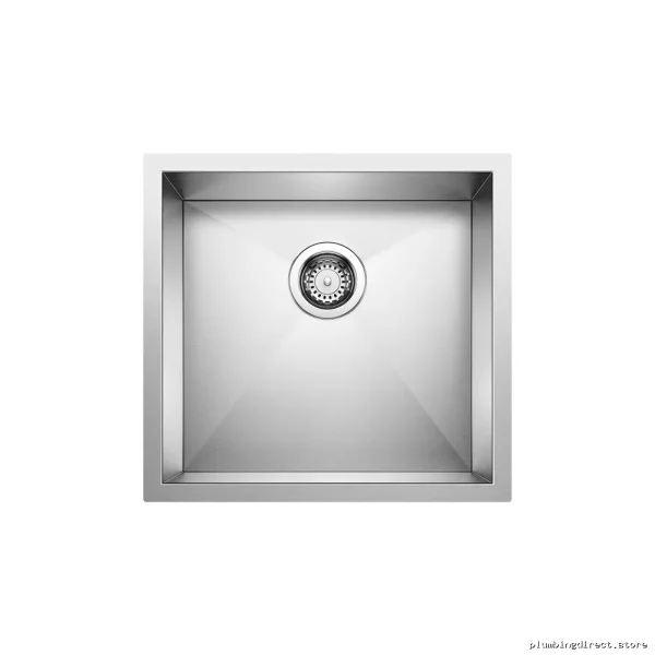 Sleek Precision U 1 Undermount Bowl Kitchen Sink - Stainless Steel Blanco - Image 2