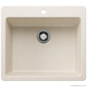 Blanco Soft White Single-Bowl Undermount/Topmount Kitchen Sink
