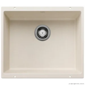 Blanco Soft White Undermount Silgranit Sink - Precis U 1 Bowl 402882