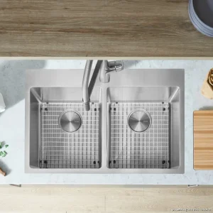Blanco Stainless Steel 2-Bowl Drop-In Kitchen Sink Model R15