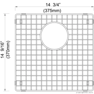 Blanco Stainless Steel Bar Sink Grid - Precision Fit Durable Design
