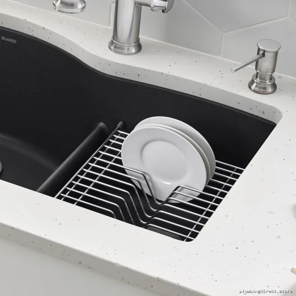 Blanco Stainless Steel Dish Rack for Diamond 1.75 Bowl Sinks - Space-Saving Design - Image 2