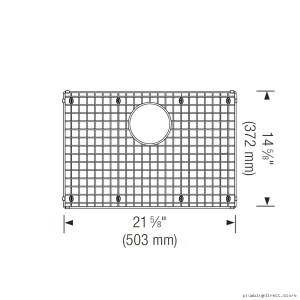 Blanco 402121 Stainless Steel Sink Drain Grid - Clog Prevention & Durable Design