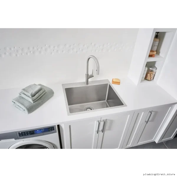 Stainless Steel Laundry Sink by Blanco - Single Bowl Dual Mount - Image 3