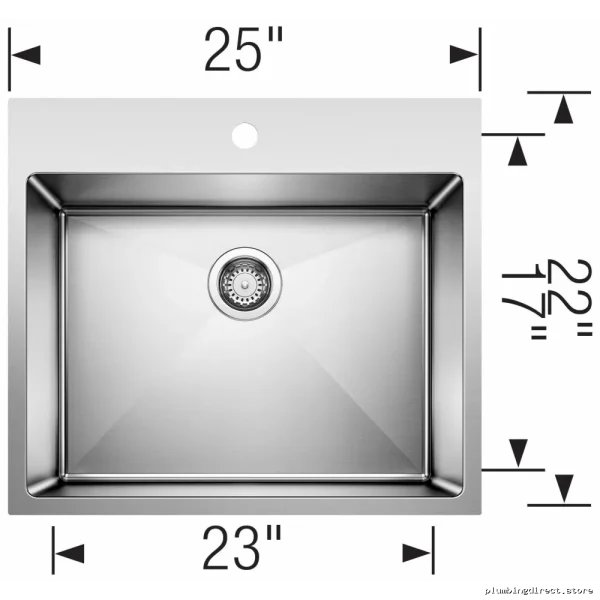 Stainless Steel Laundry Sink by Blanco - Single Bowl Dual Mount