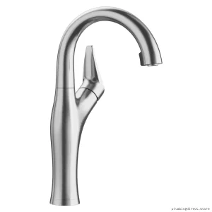 Blanco Stainless Steel Pull Down Kitchen Faucet with Concealed Spray